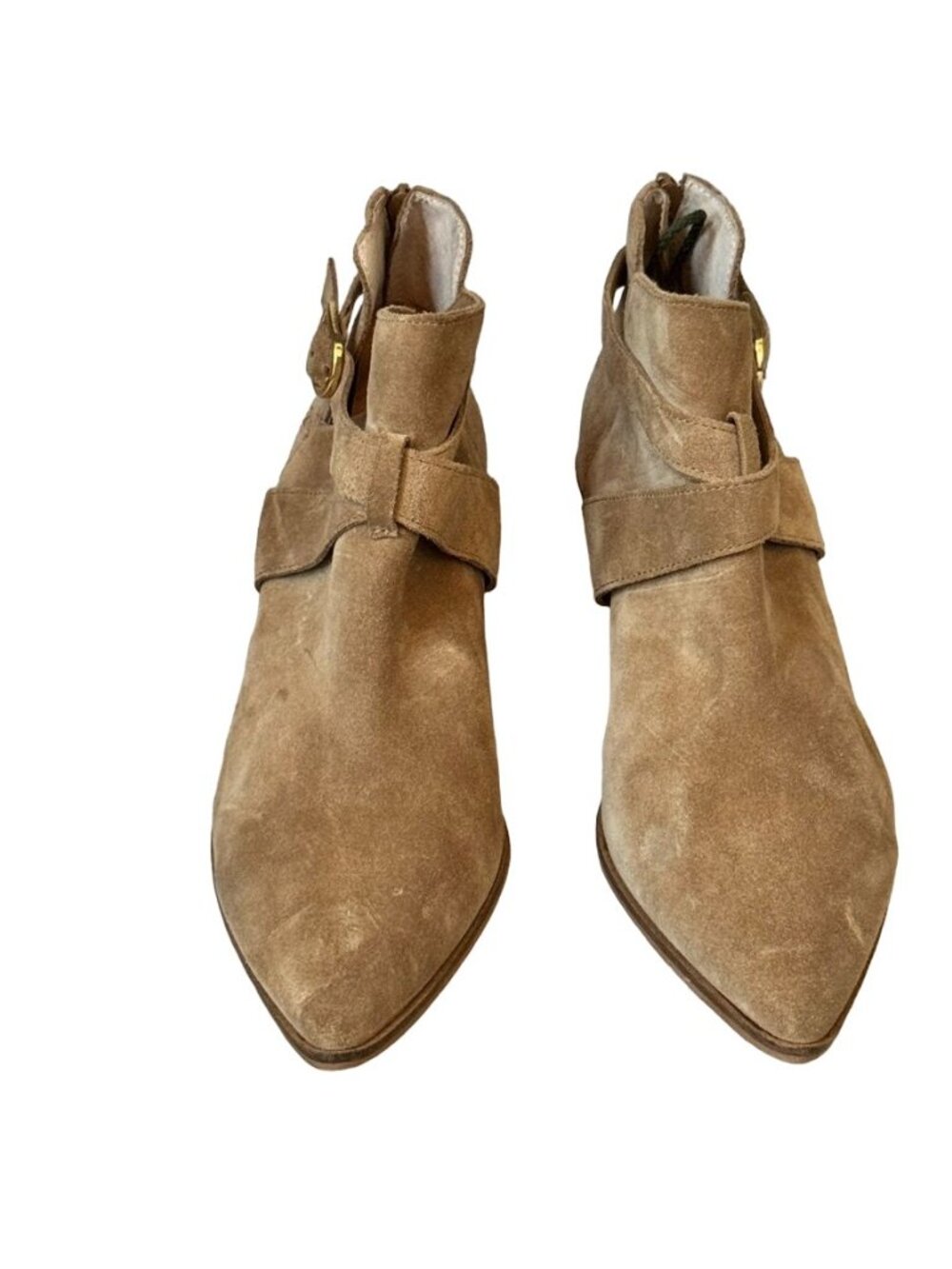 Sole Society Low Ankle Boot US 9.5M, EU 41 Beige Suede - Picture 13 of 13